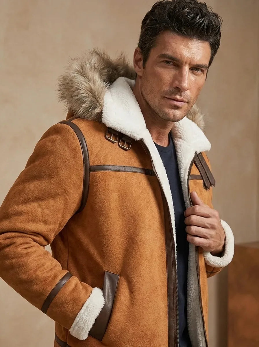 Klaus™ - Leather winter jacket