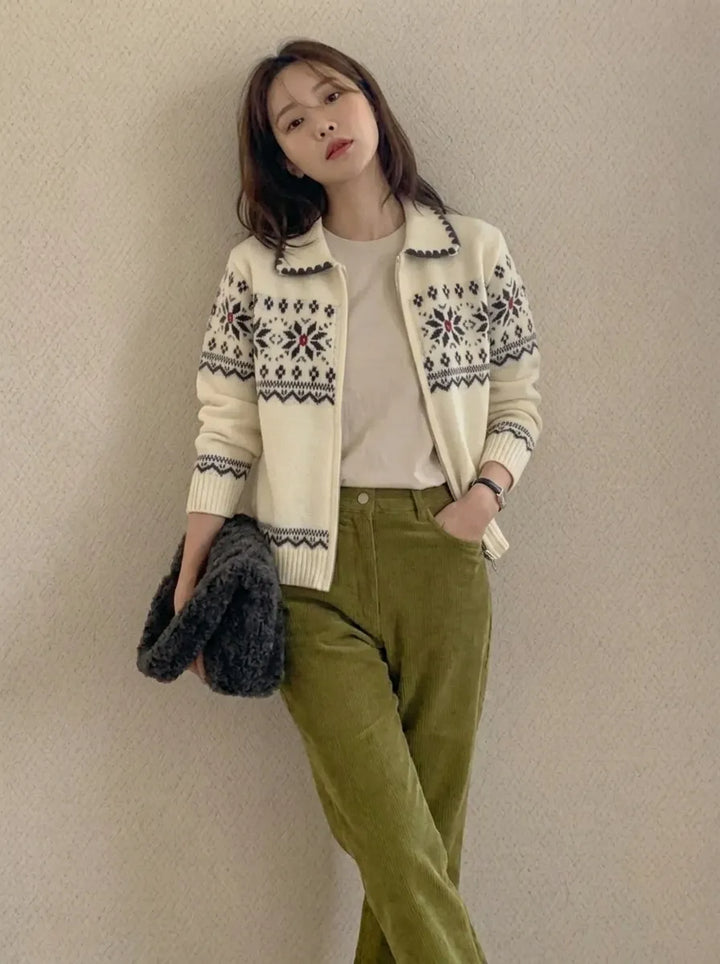 Cair | Pullover mit Knopfleiste aus Wolle