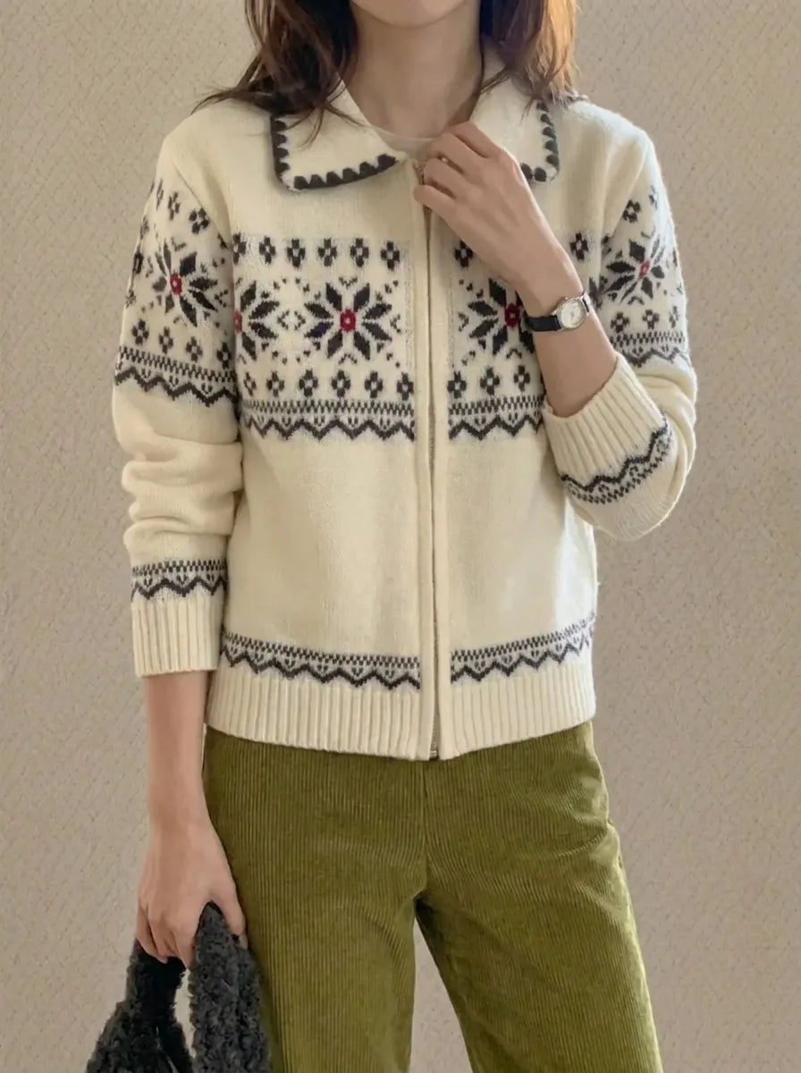 Cair | Pullover mit Knopfleiste aus Wolle