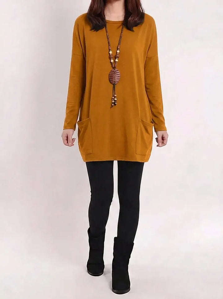 Mila - Elegantes Kleid Mit Einer Tasche