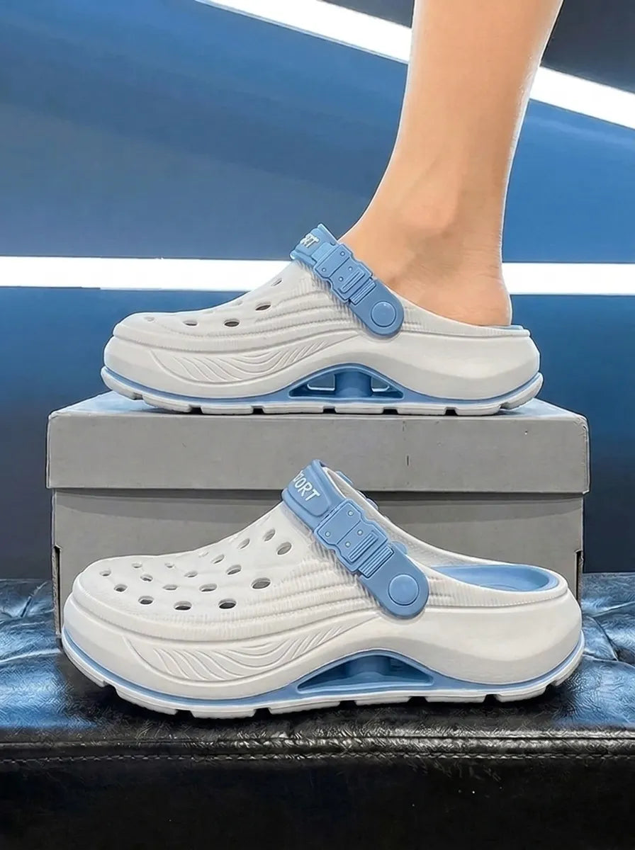 Sandales légères 2-en-1 pour homme – Antidérapantes, respirantes et confortables, avec semelle épaisse en EVA