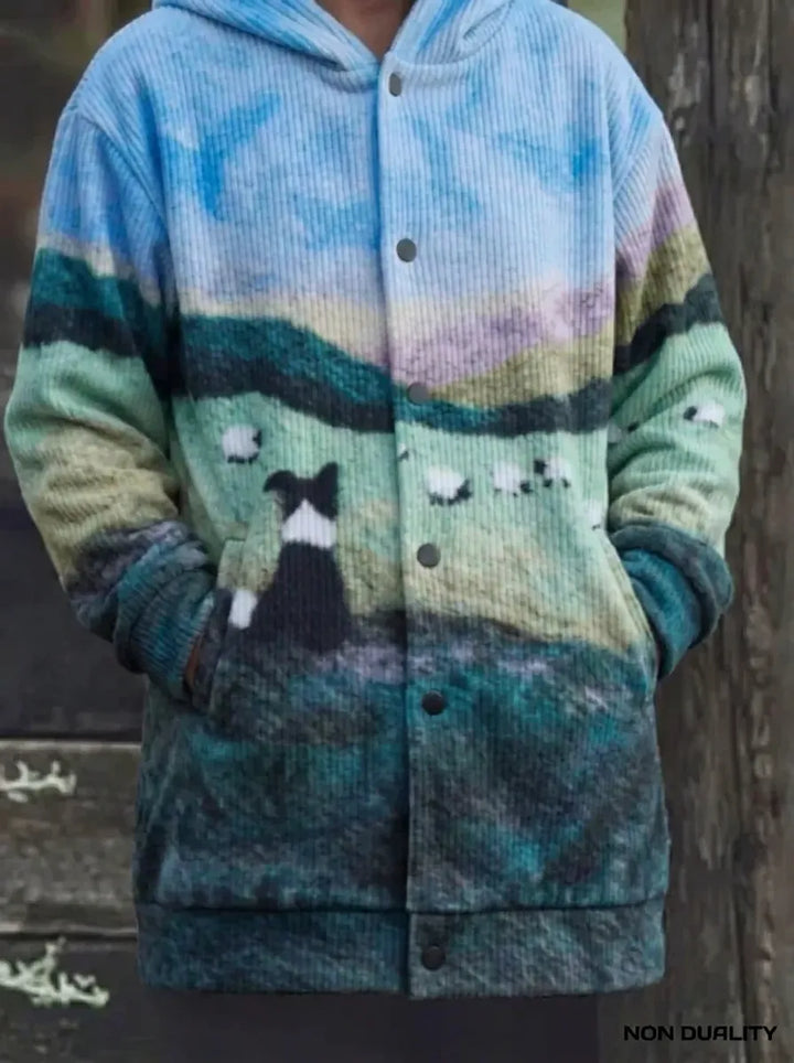Isabella – Bunte Katzenstrickjacke