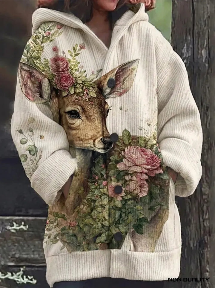 Isabella – Bunte Katzenstrickjacke