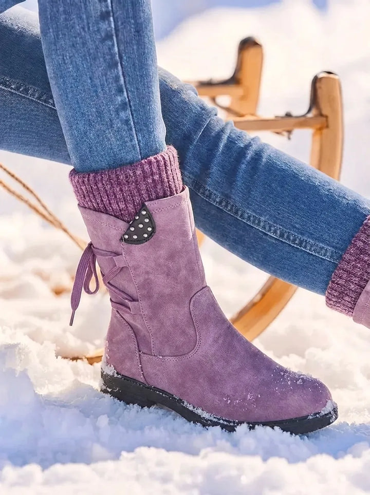Valeria - Wasserdichte Stiefel Mit Reißverschluss An Der Wade