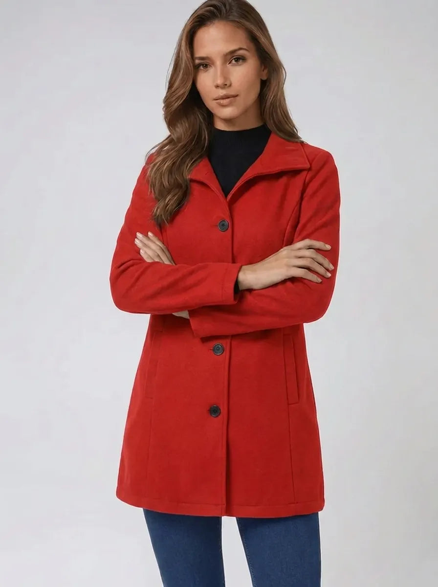 Helena | Women's winter coat with a single-button closure