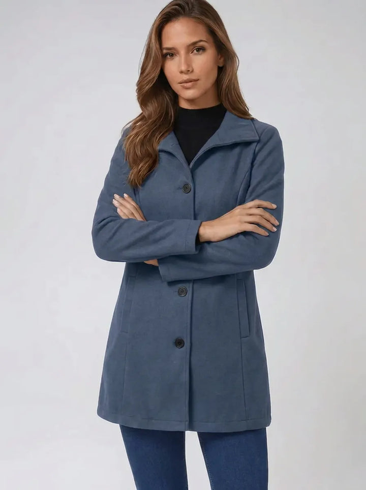 Helena | Women's winter coat with a single-button closure