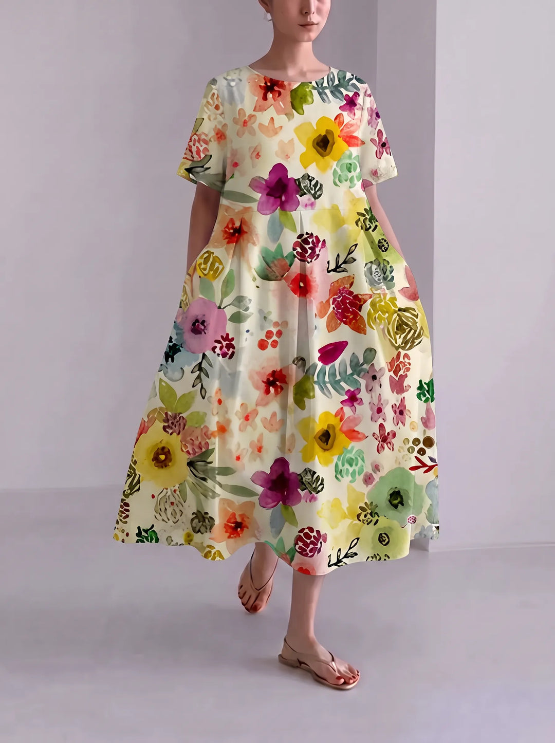 Floria - Lebhaftes Blumenkleid