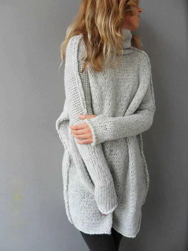 Emma  - Grauer Pullover Für Damen In Übergrößen