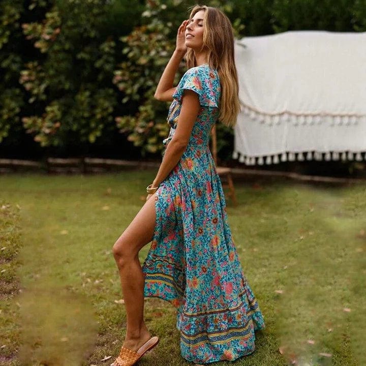 Veronica™ - Maxi Kleid Mit Hohem Schlitz