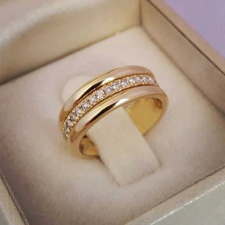 Juana - Vintage-Ring mit Zirkon-Einfassung