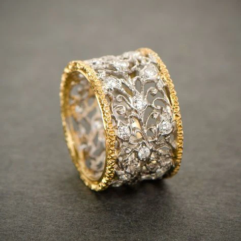 Teressa - Vintage Efeu Ring mit Zirkon