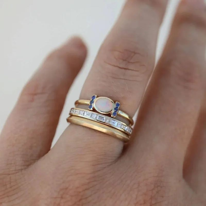 Juliana - Vintage Goldopal Ringe Set