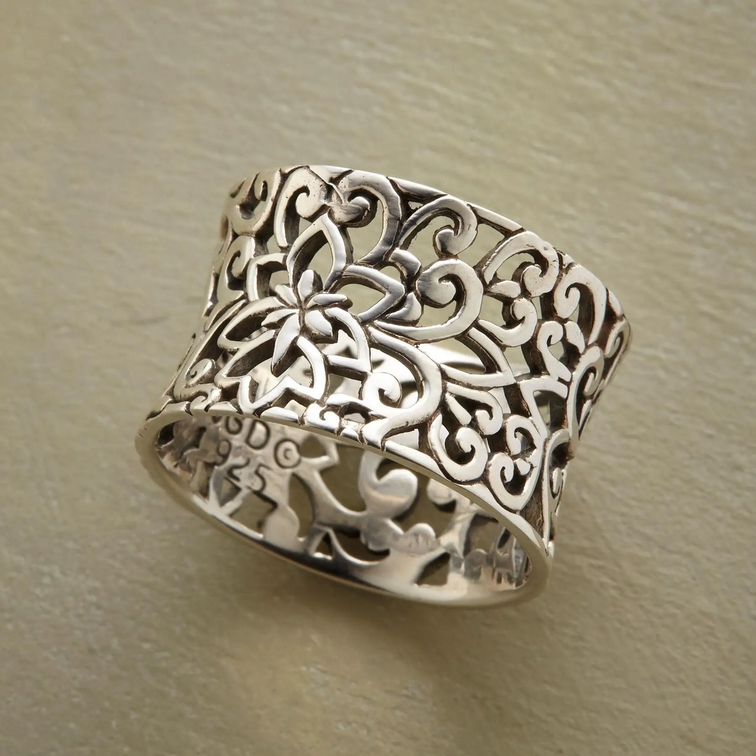 Carolina - Vintage Silber Ring mit Hohlraum