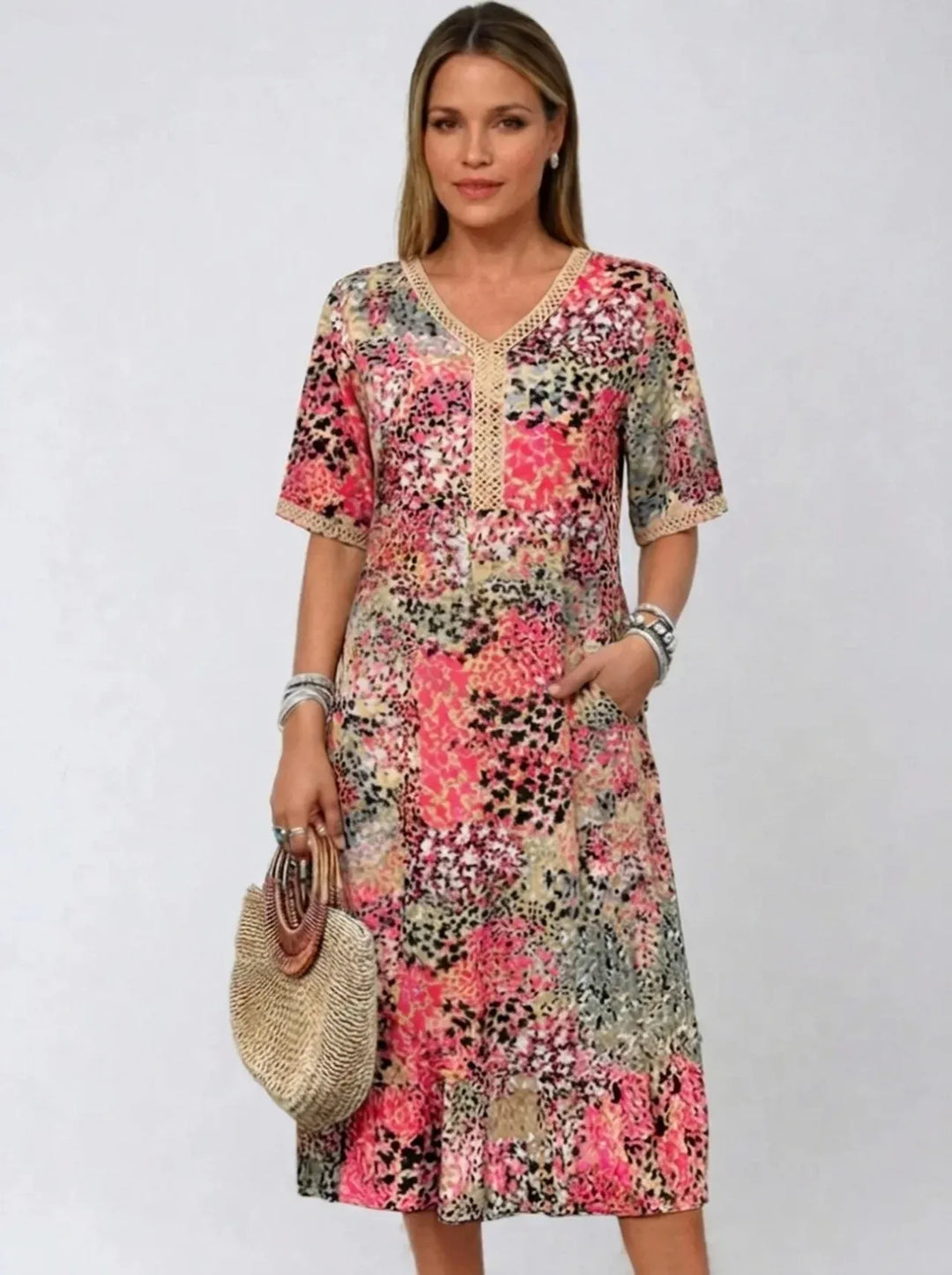 Fatima – Kleid mit Blumenmuster