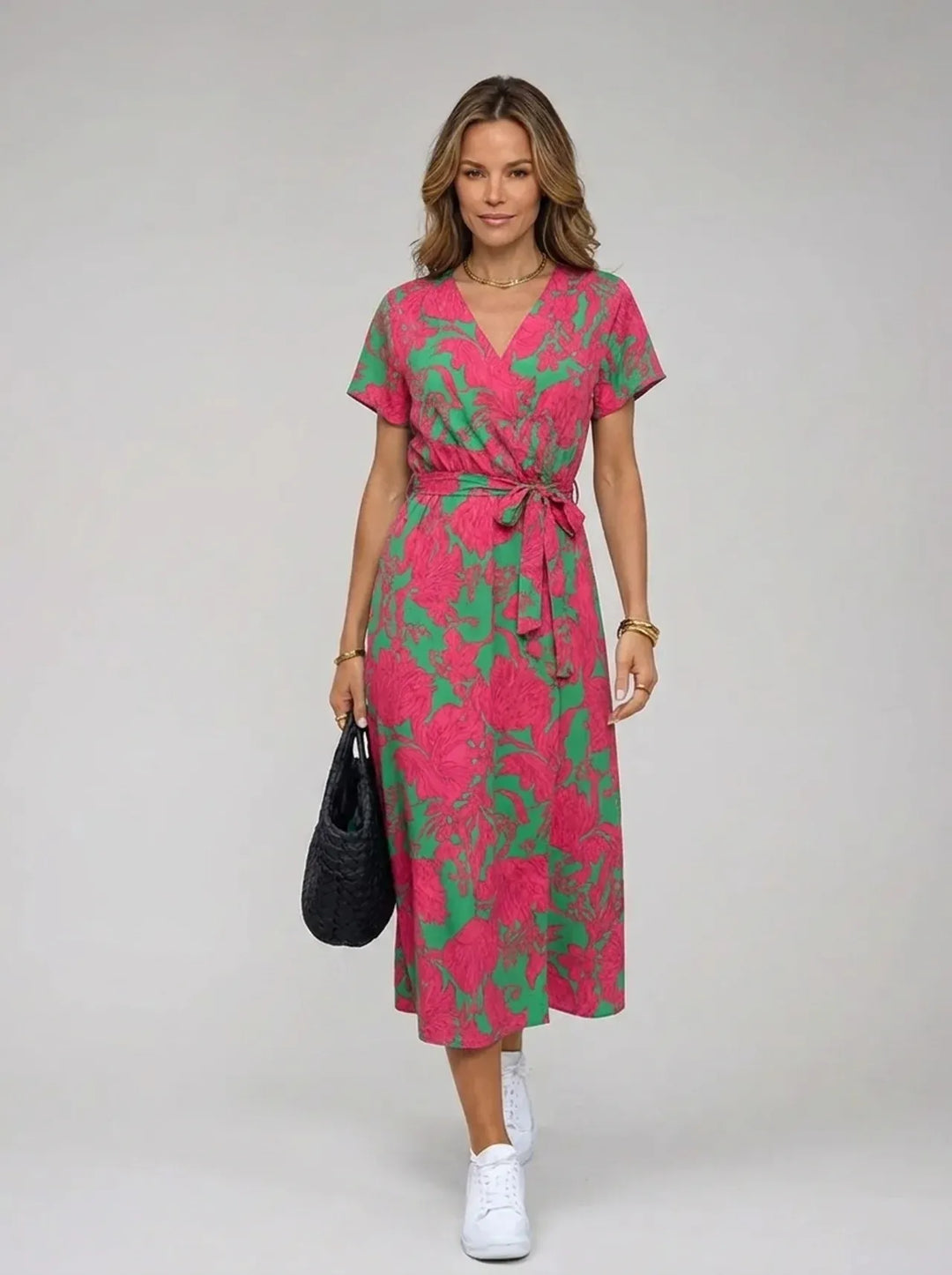 Suzanne – Vestido elegante com decote em V