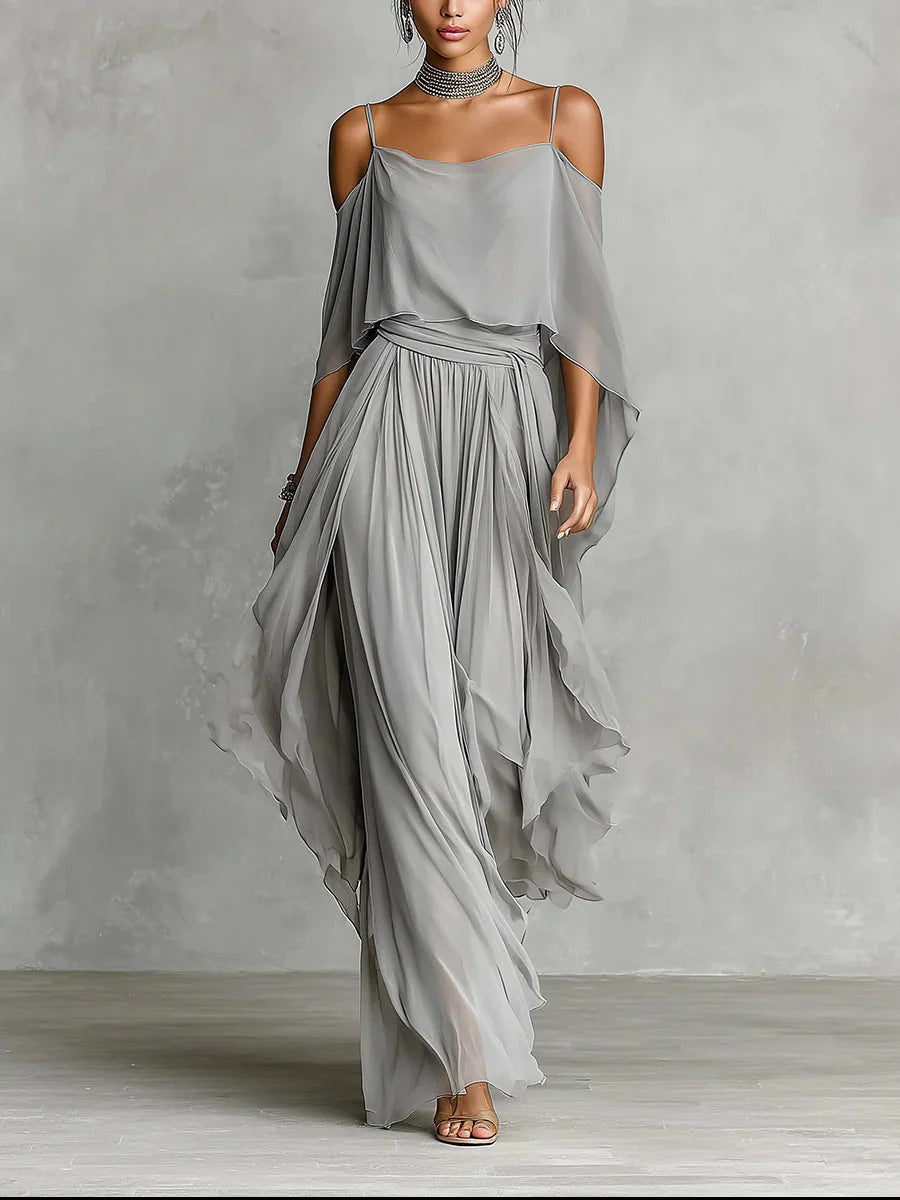 Ivah™ -  Off-Shoulder Flowy Set