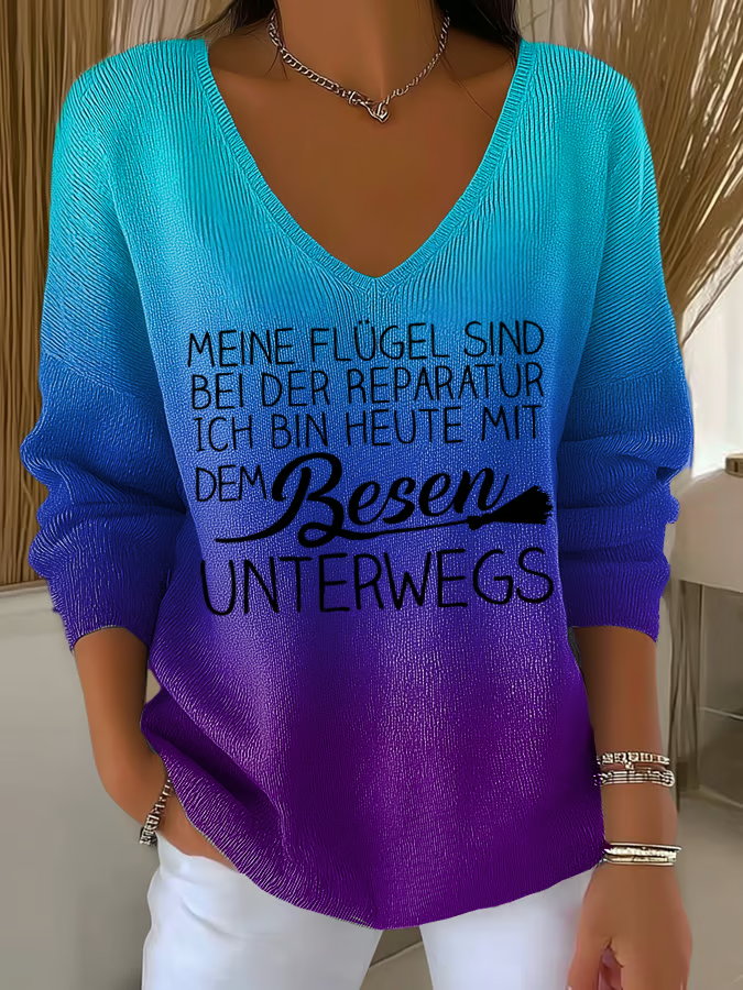 Thea™ - Damen-Shirt, entspannt & stilvoll mit V-Ausschnitt