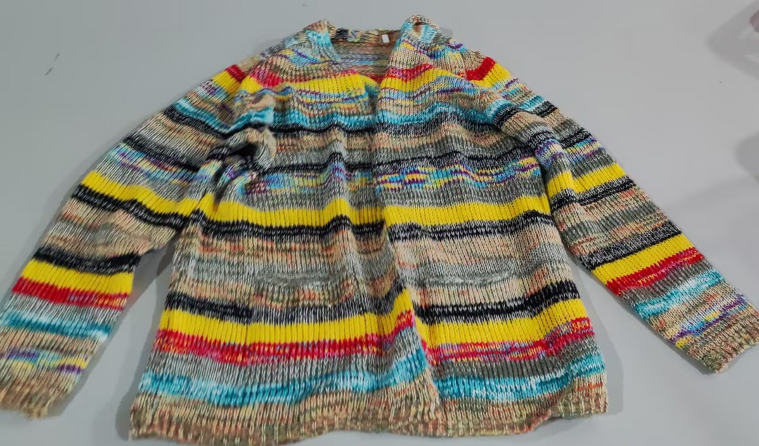 Kamille | Retro Farbiger Pullover