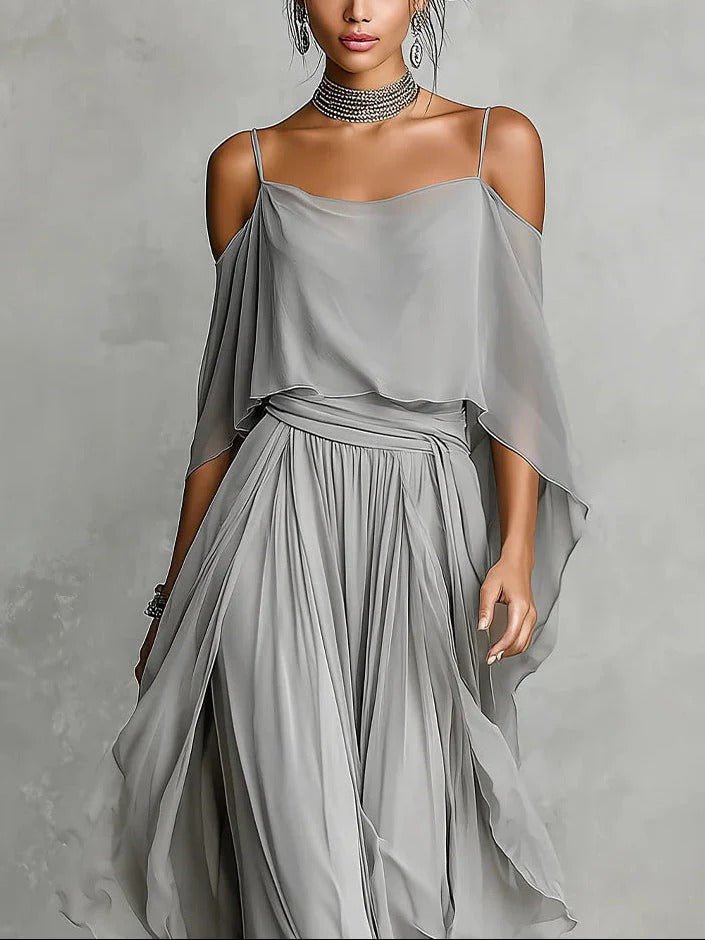 Ivah™ -  Off-Shoulder Flowy Set
