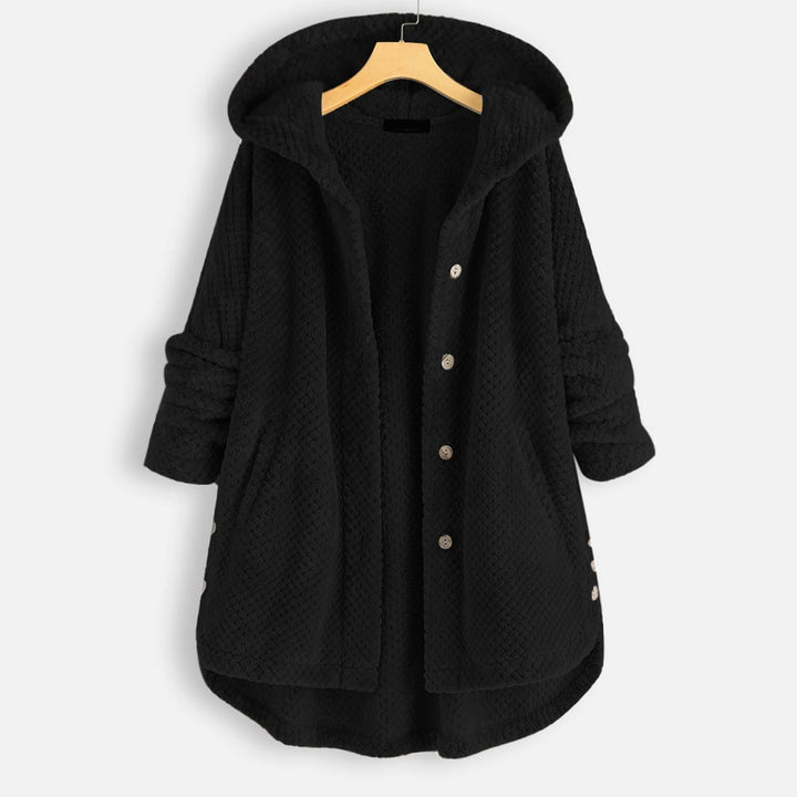 Izzy - Halblange Fleecejacke Mit Wendbarer Kapuze