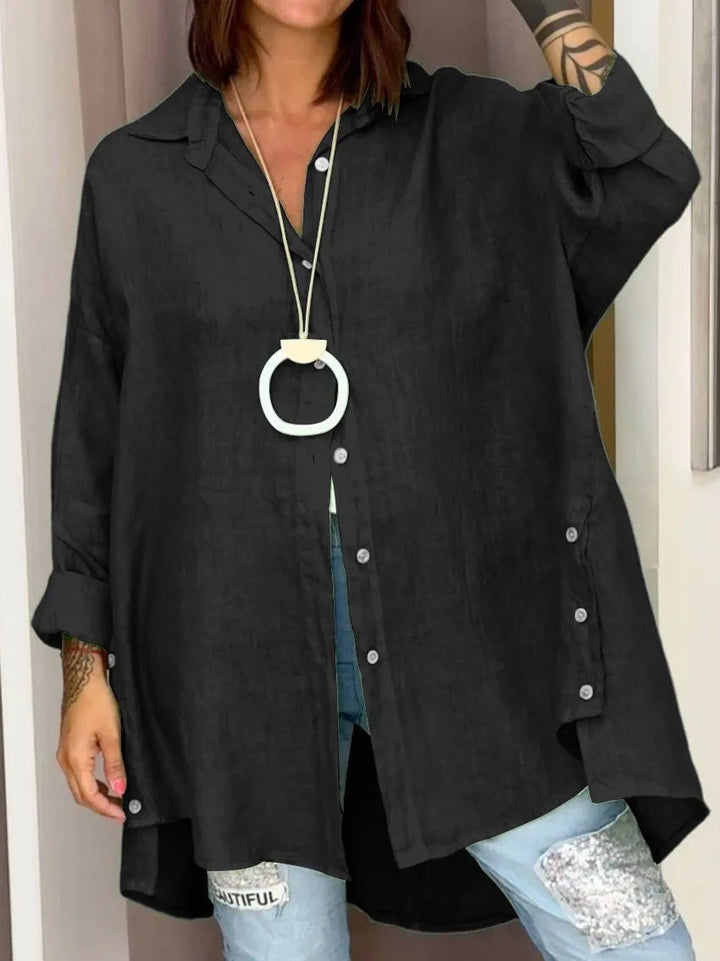 Sophia™ - Übergroßes Button-Up Hemd