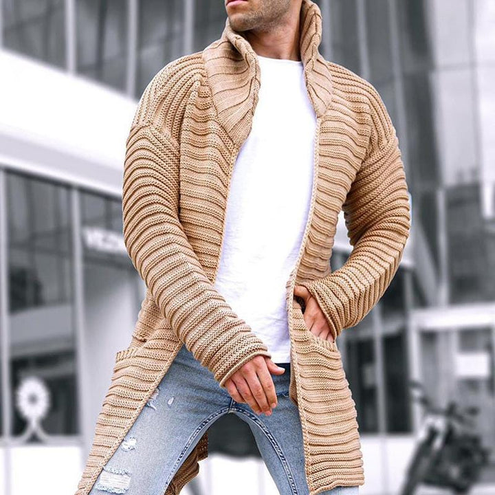 Mason | Herren Cardigan mit Stehkragen und Taschen