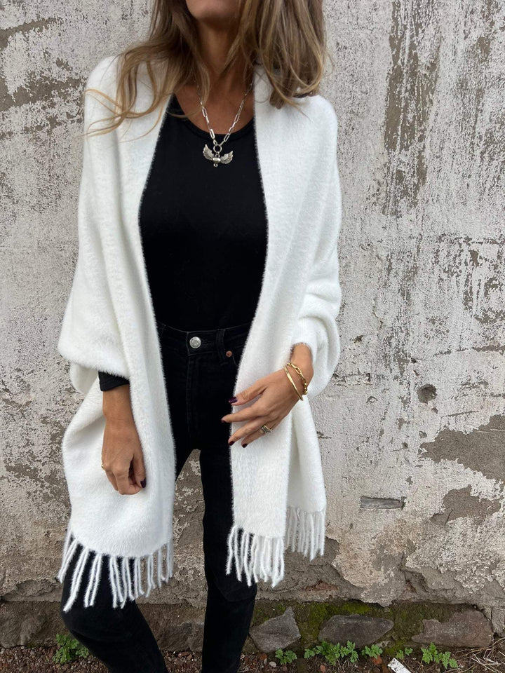 Hannah - Eleganter Langärmeliger Wickelpulli
