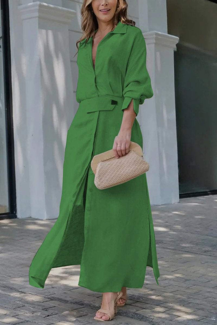 Jeanette | Maxikleid mit V-Ausschnitt