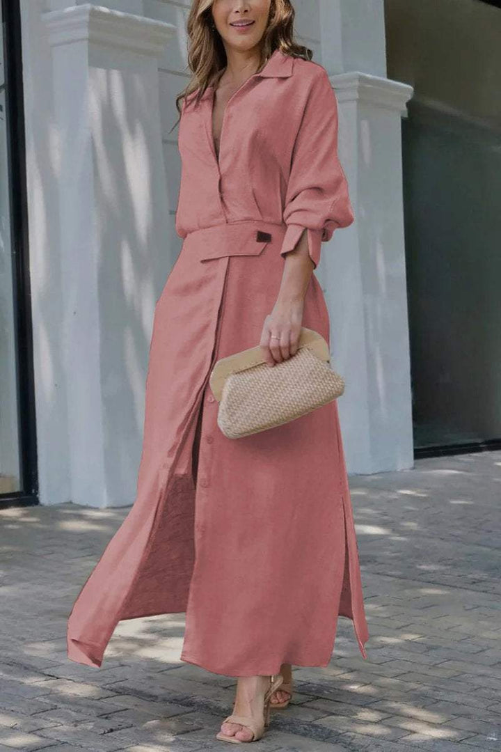 Jeanette | Maxikleid mit V-Ausschnitt
