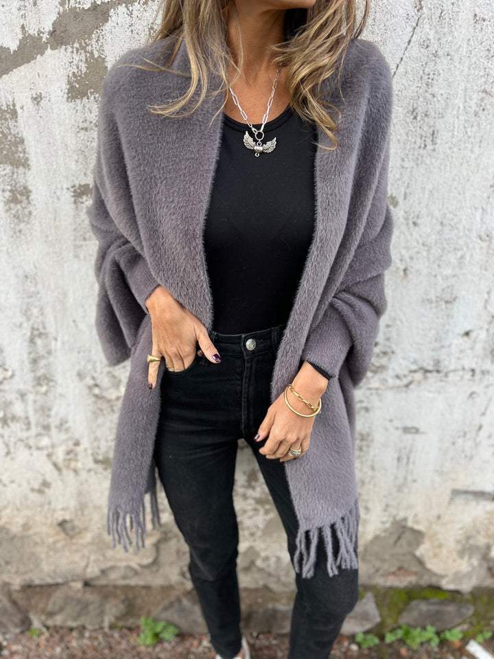 Hannah - Eleganter Langärmeliger Wickelpulli