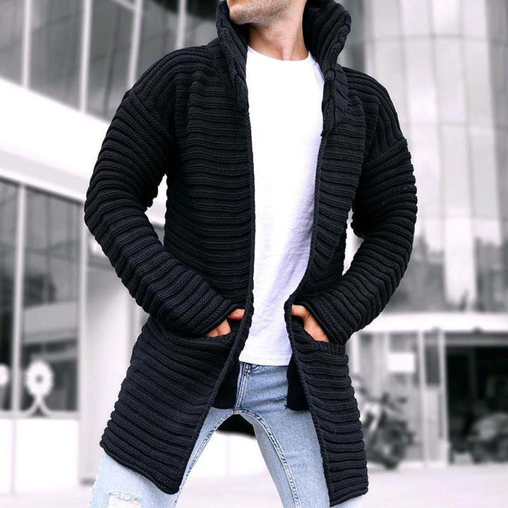 Mason | Herren Cardigan mit Stehkragen und Taschen