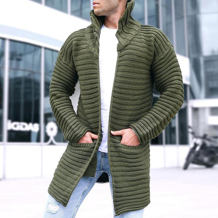 Mason | Herren Cardigan mit Stehkragen und Taschen
