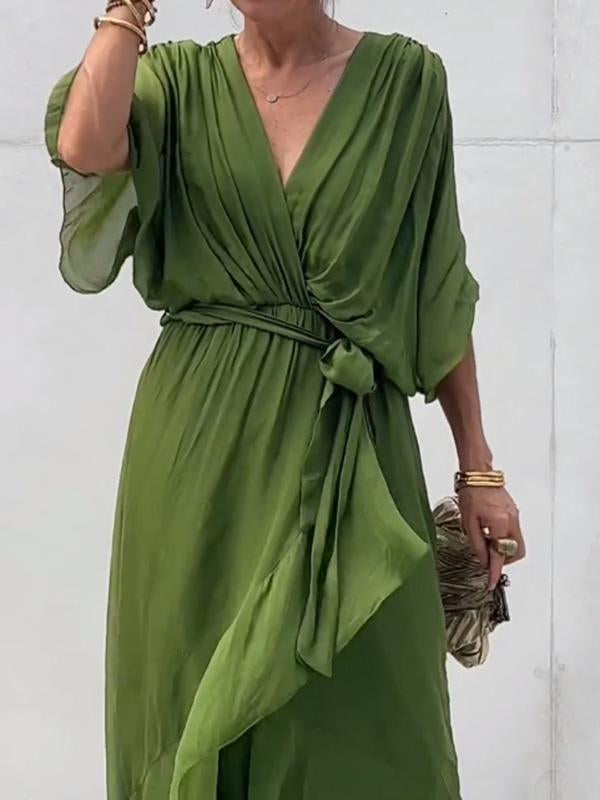 Fiorella - Elegantes Kleid Mit V-ausschnitt
