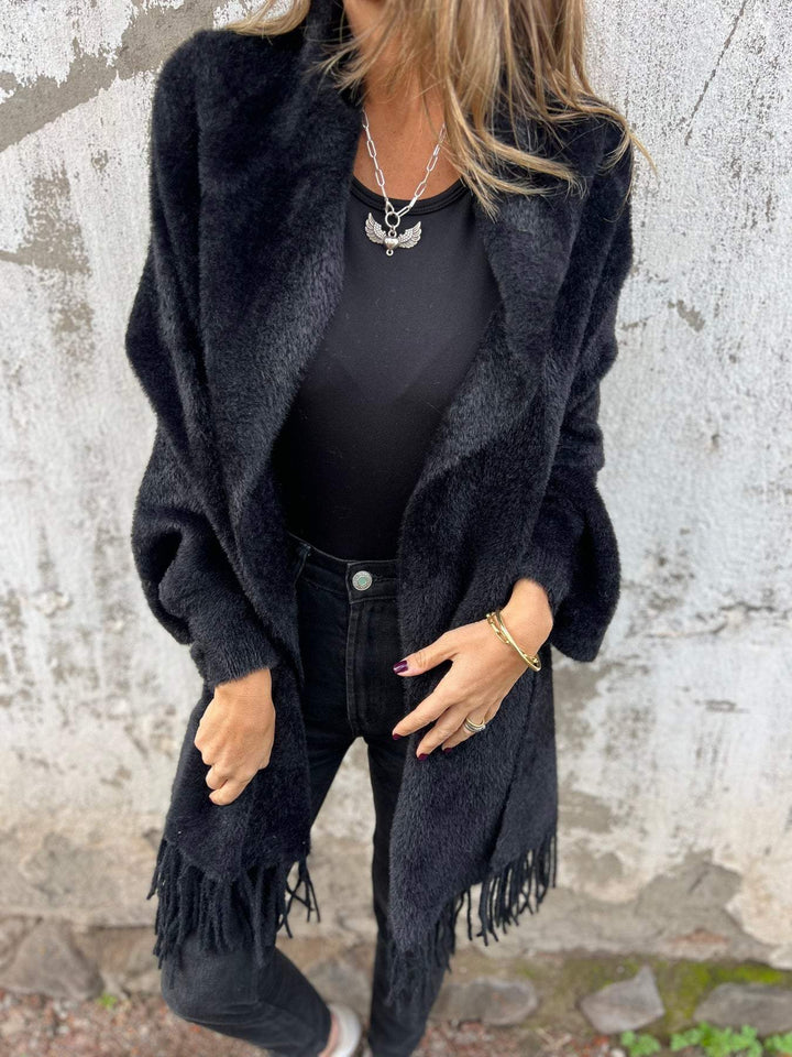 Hannah - Eleganter Langärmeliger Wickelpulli