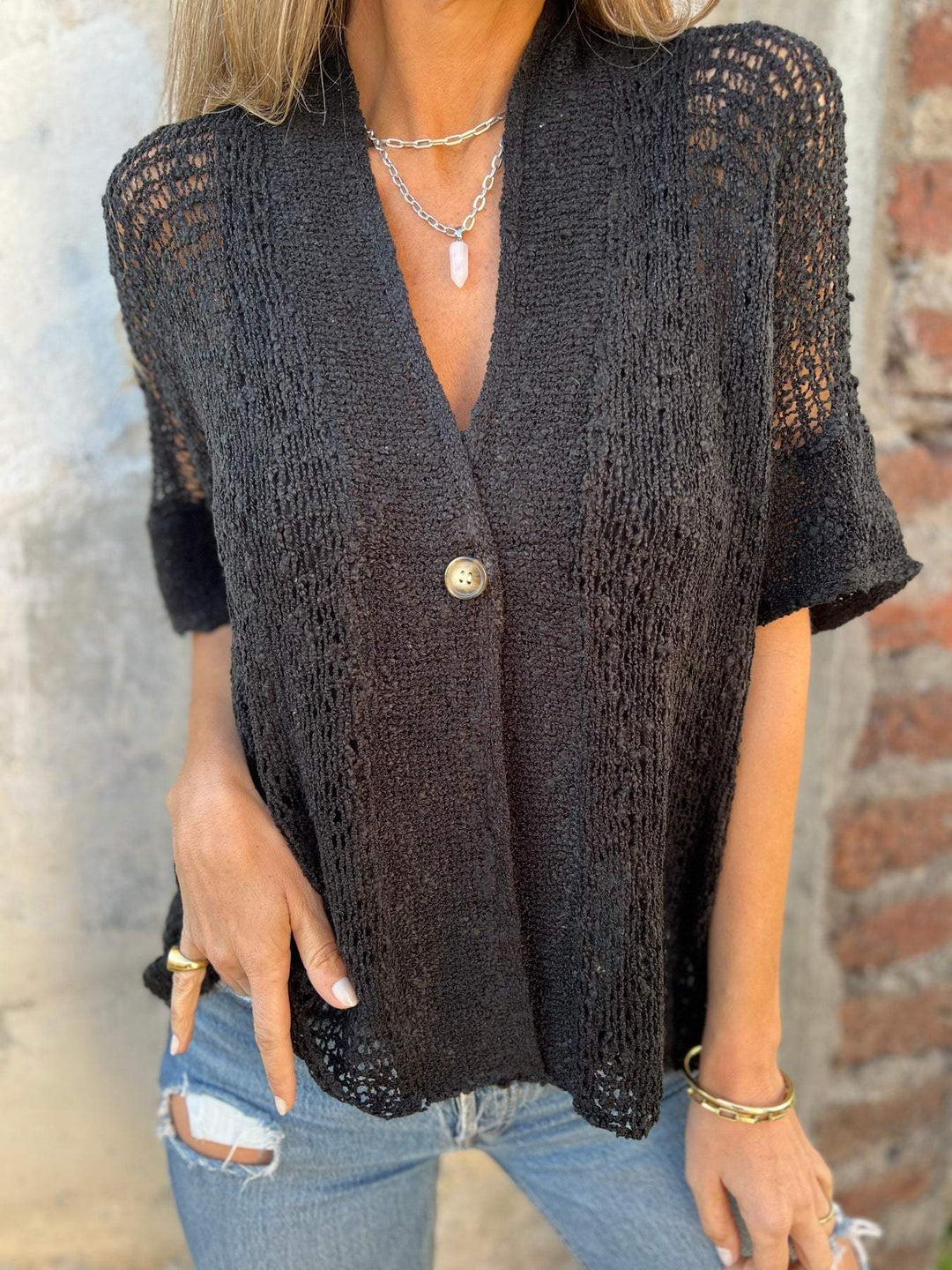 Barbara™ | Elegantes strukturiertes Top