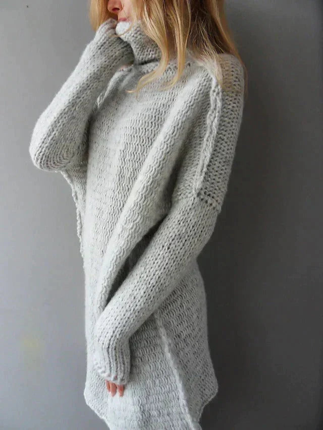 Emma  - Grauer Pullover Für Damen In Übergrößen