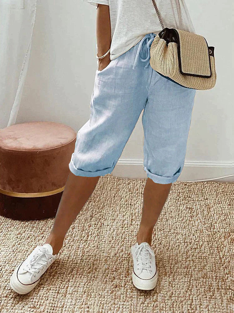 EVA™ - Baumwoll-Leinen Damenhose