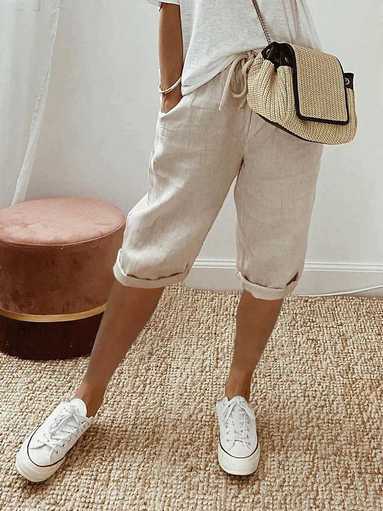 EVA™ - Baumwoll-Leinen Damenhose