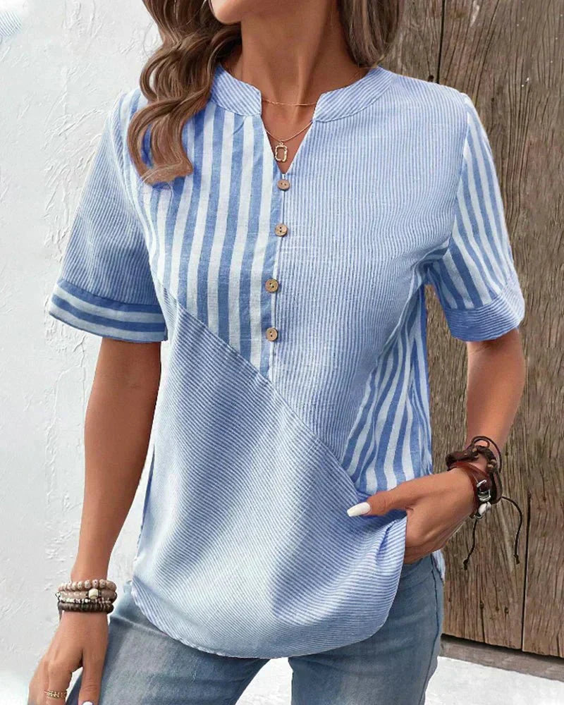 Monroe™ | Weiche gestreifte Bluse