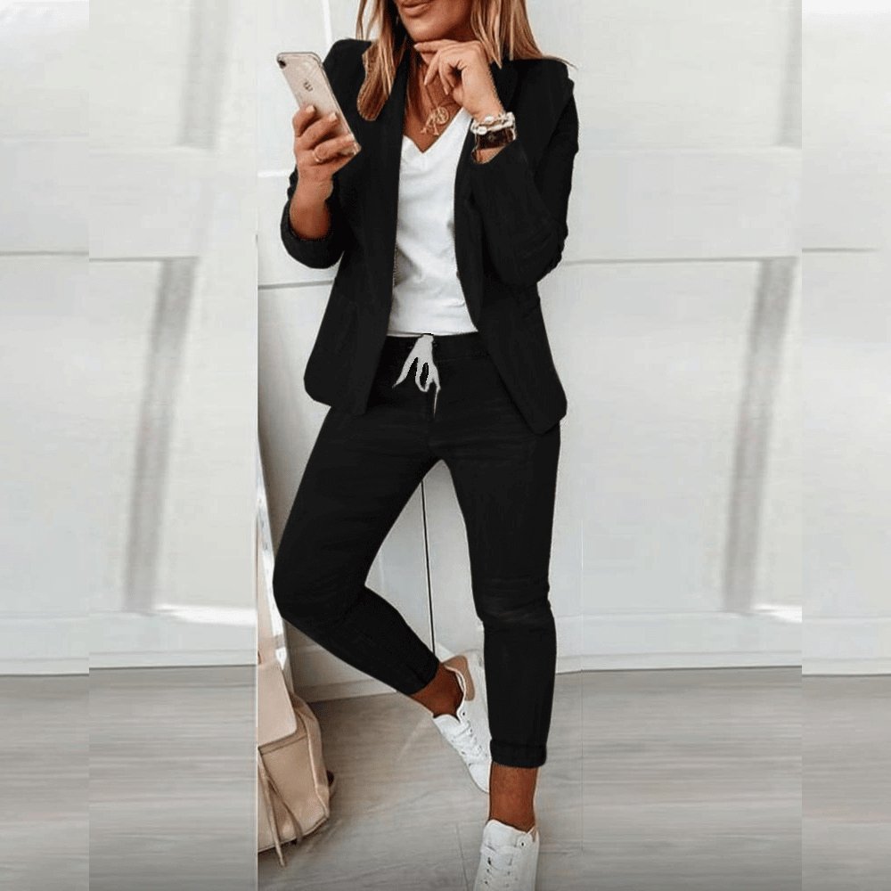 Lily - Stilvolles Blazer Und Hosenset