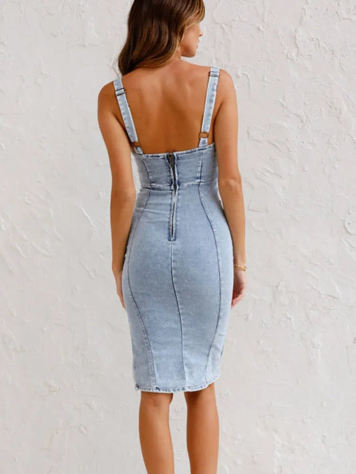 Mirabella™ - Denim-Kleid mit verstellbaren Trägern
