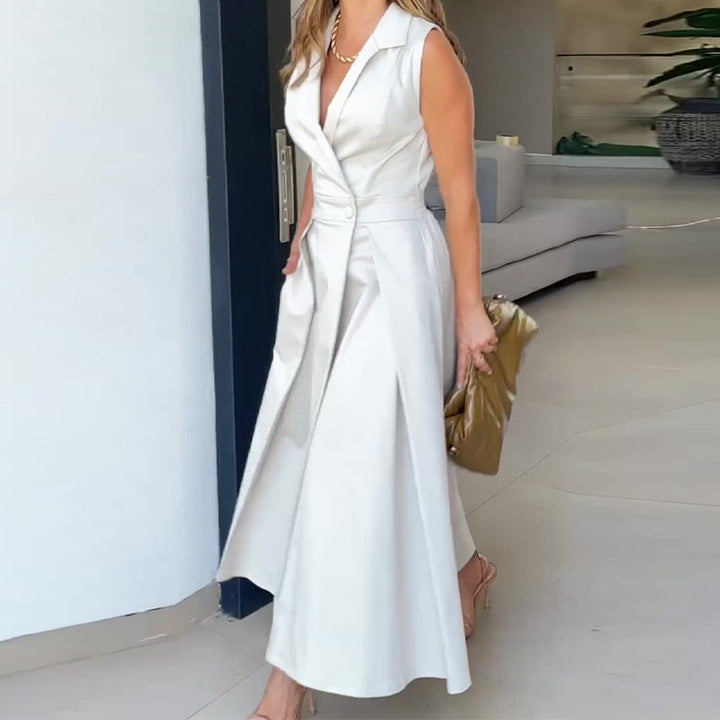 Amancia | Midi-Kleid mit V-Ausschnitt