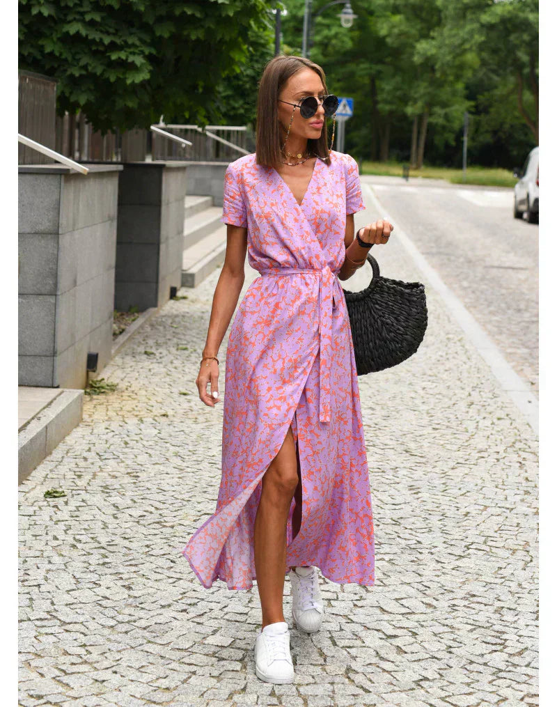 Suzanne – Elegantes Kleid mit V-Ausschnitt