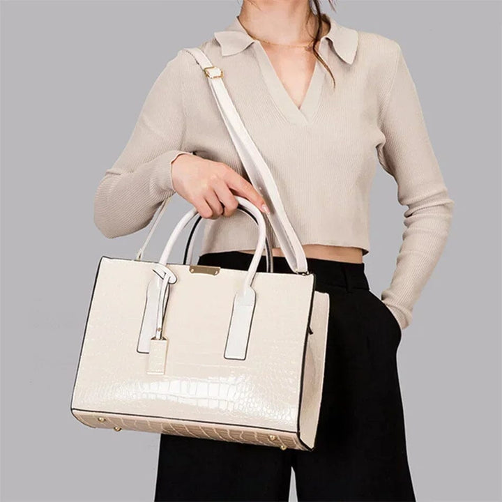New York Krokodil-Prägung Handtasche