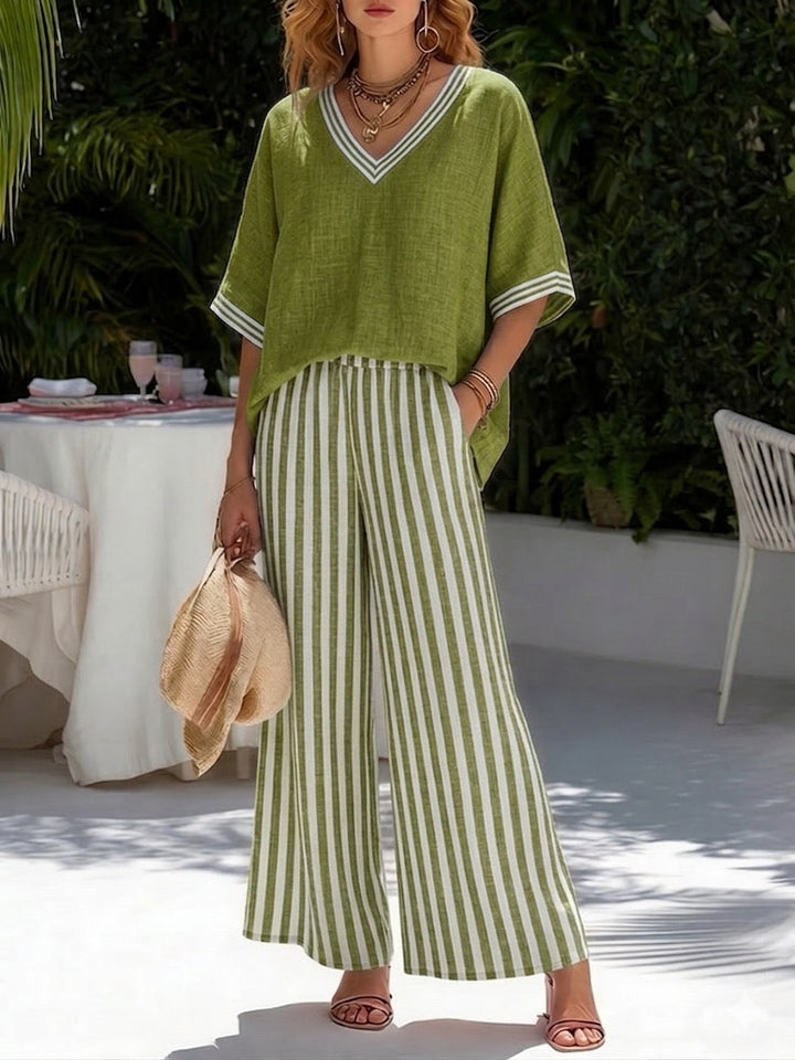 Alira Gestreiftes Zweiteiliges Set