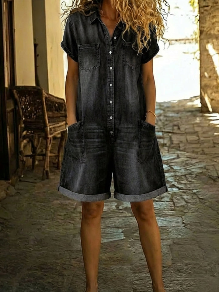 Lässiger Damen Kurz-Overall