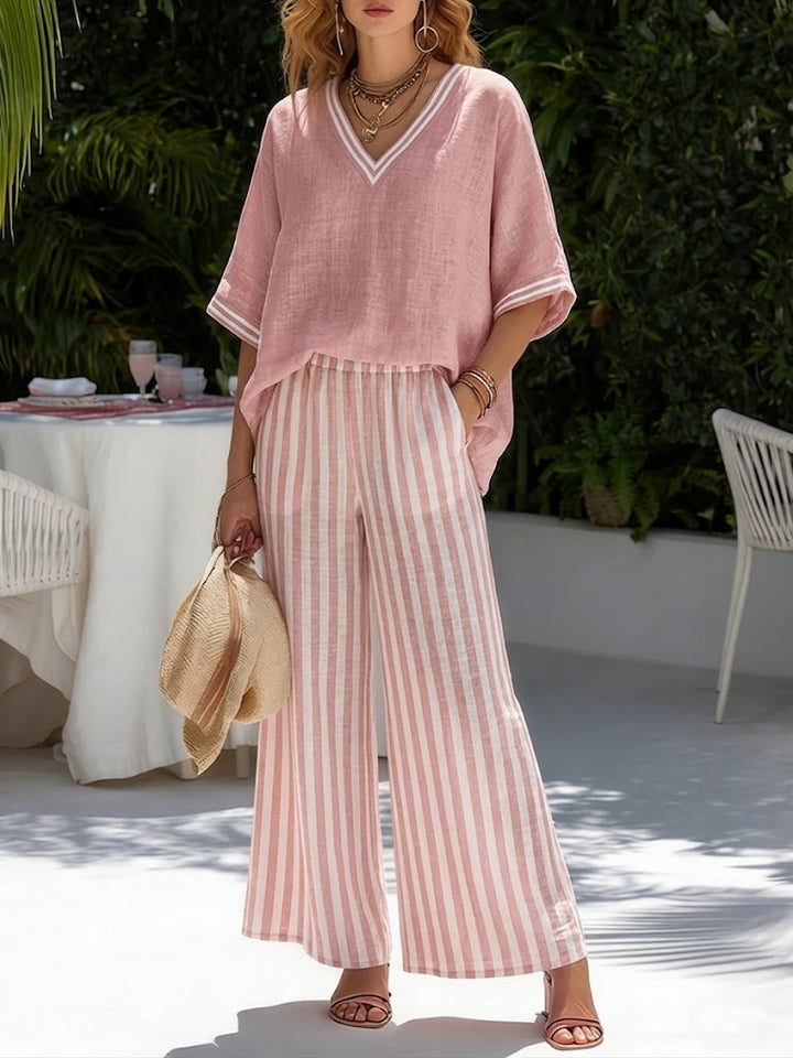 Alira Gestreiftes Zweiteiliges Set