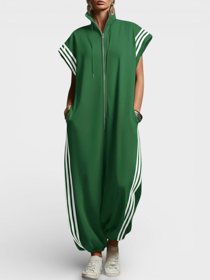 Valentina | Jumpsuit mit Reißverschluss am Hals