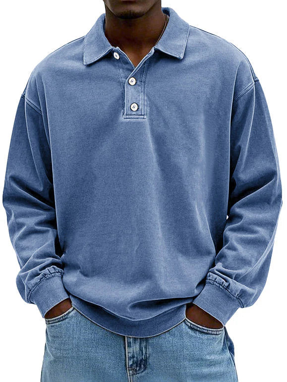 William™ - Vintage Langarm-Polo