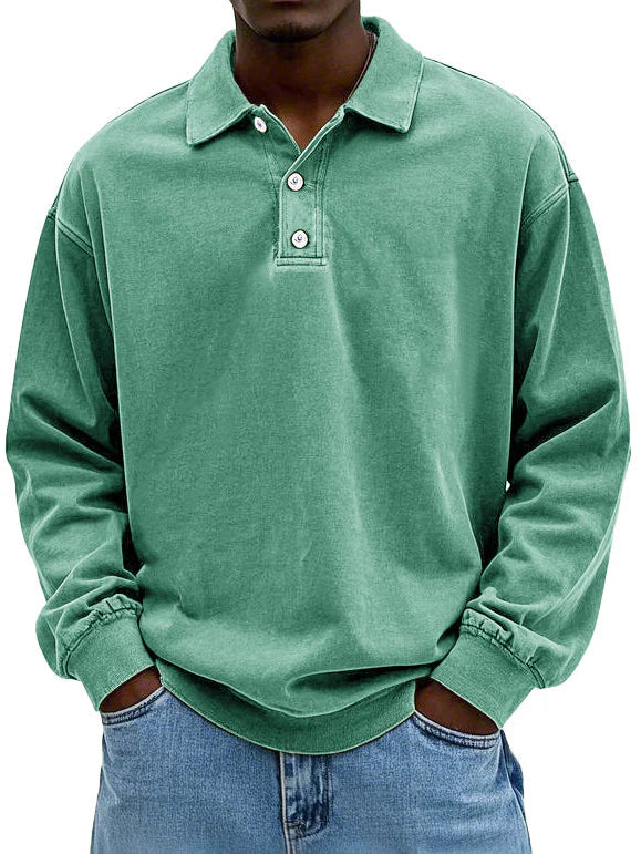 William™ - Vintage Langarm-Polo